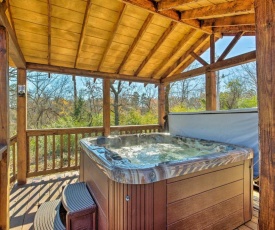 Cozy Broken Bow Cabin with Jacuzzi, Fire Pit and Porch!