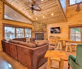 Spacious Broken Bow Cabin with Hot Tub and Playground!