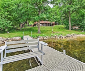 Cozy Lakefront Cabin with Dock, Canoe and 2-Story Deck