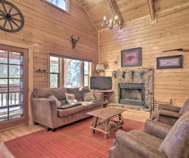 Log Cabin with Mountain Views about 30Mi to Pikes Peak