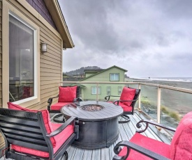 Pet-Free Oceanfront Home with Hot Tub and Beach Access