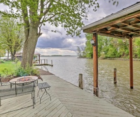 Waterfront Indian Lake House Deck and Private Dock!