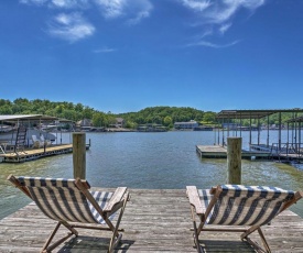 Lake of the Ozarks Home with Game Room, BBQ and Dock!