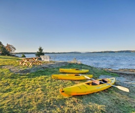 Oceanfront Sullivan Cottage on 6 Acres with Kayak!