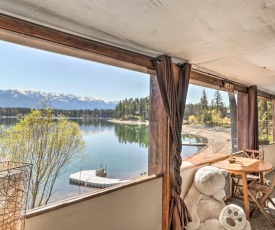 Luxe Lakefront Haven with Mountain Views and Dock