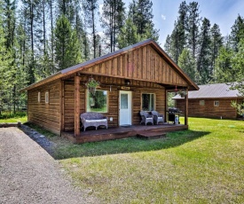 Custom Cabin with Grill and Fire Pit 7 Mi to Glacier!