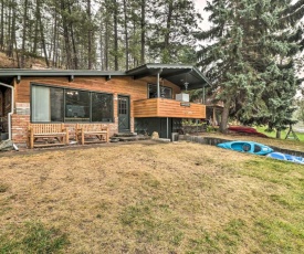 Flathead Lake Waterfront Cabin with Dock, Kayaks