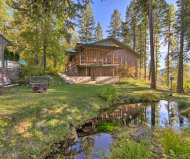 Secluded Forest Cabin with Whitefish Lake Views