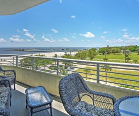 Beachside Biloxi Club Condo, Balcony with Ocean View!