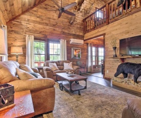 Secluded Log Cabin with 2 Decks and Lake Access