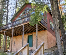 Cozy Cloudcroft Cabin with Serene Wooded Views and Deck