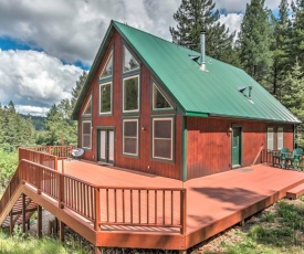 Rustic Cloudcroft Cabin on 10 Acres with Grill and Deck