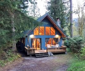 Mt Baker Rim Cabin #53 - A cozy cabin with a open fire place and outdoor hot tub