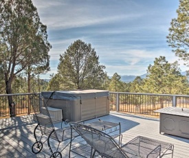 Above it All Ruidoso Home with Mtn Views and Hot Tub