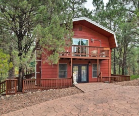 Ruidoso Downs Cabin with Deck Less Than 3 Miles to Race Track